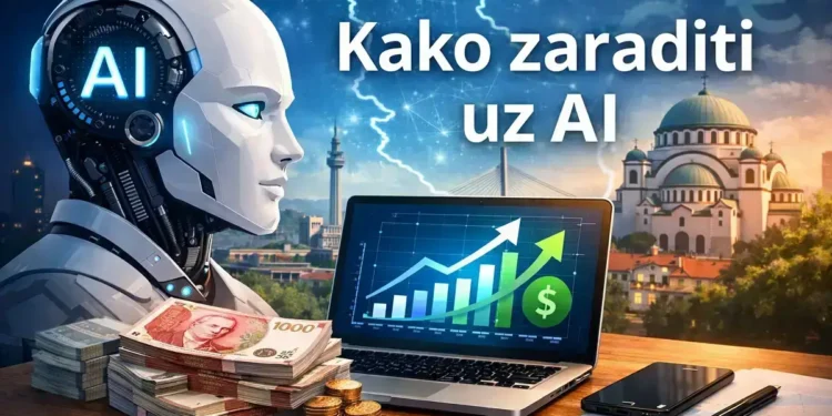 Kako zaraditi uz AI u Srbiji – primer AI freelance zarade i rada od kuće